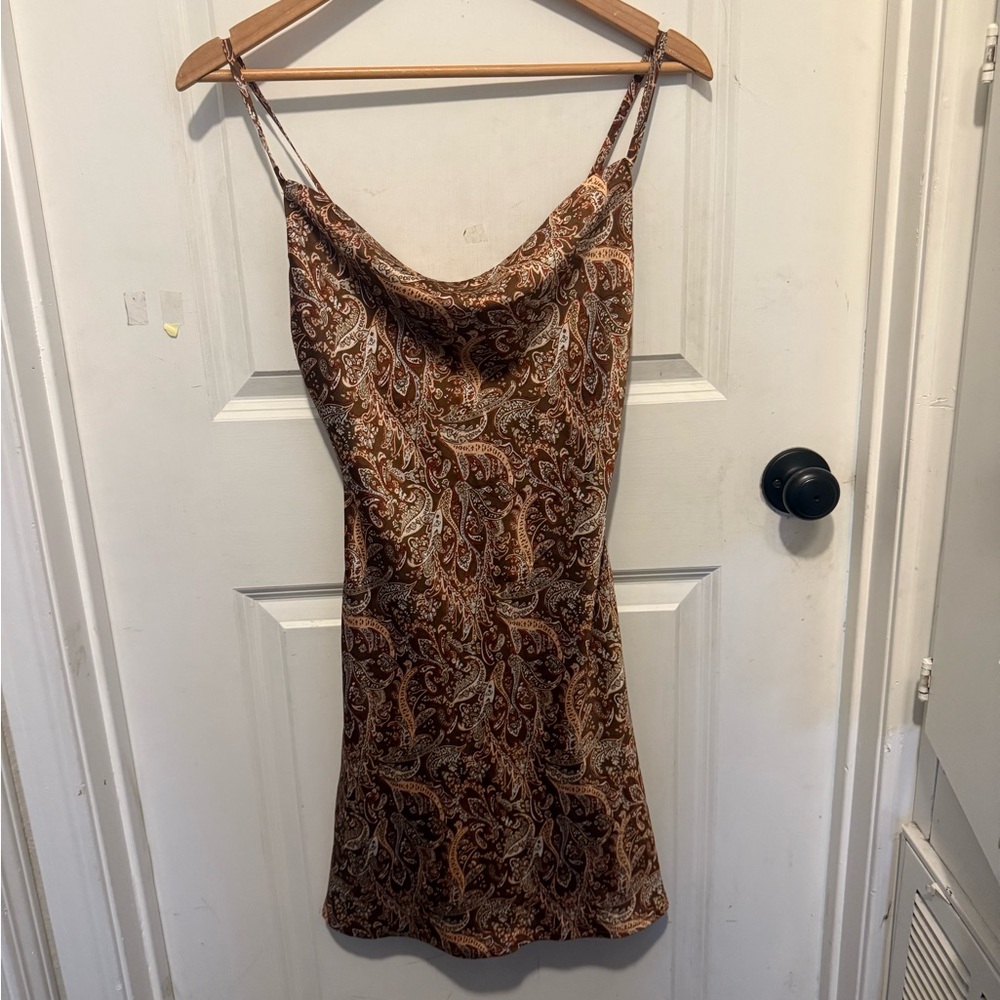 Hollister Brown and Tan Fitted Sleeveless Camisole